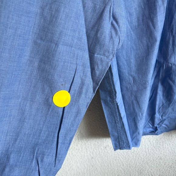 J. Crew Secret Wash‎ cotton poplin shirt Large Blue - Picture 6 of 12